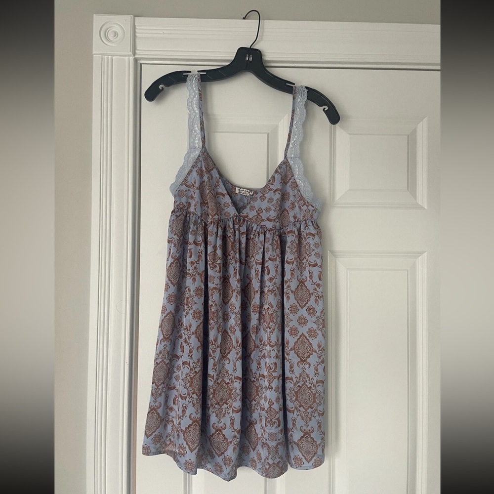 Free People Intimately Misty Mornings Trapeze Slip M